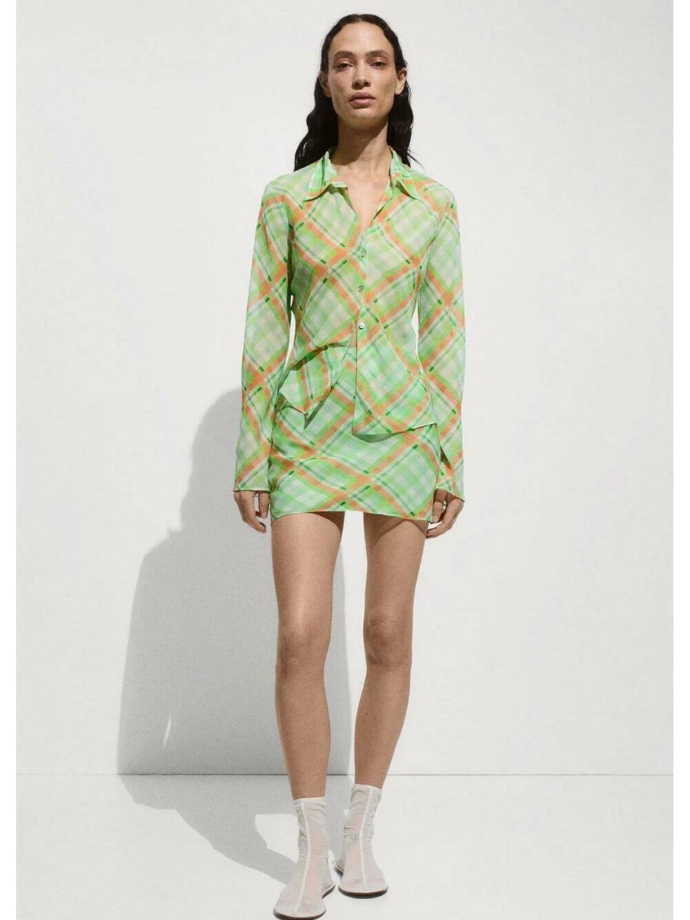 Mango skirt and shirt set, size S, new.